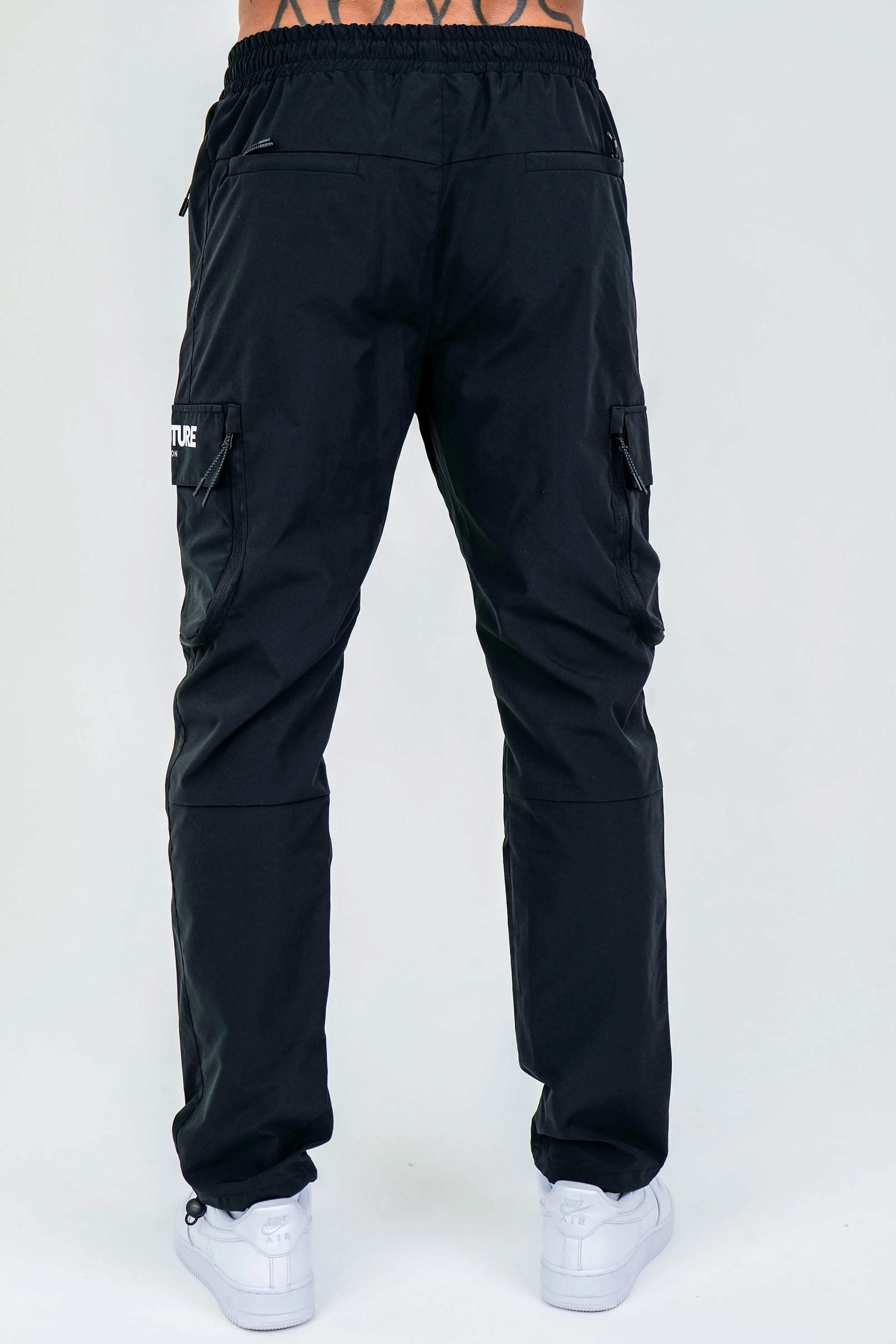 Parkfield Tapered Cargo Woven Pants - Black