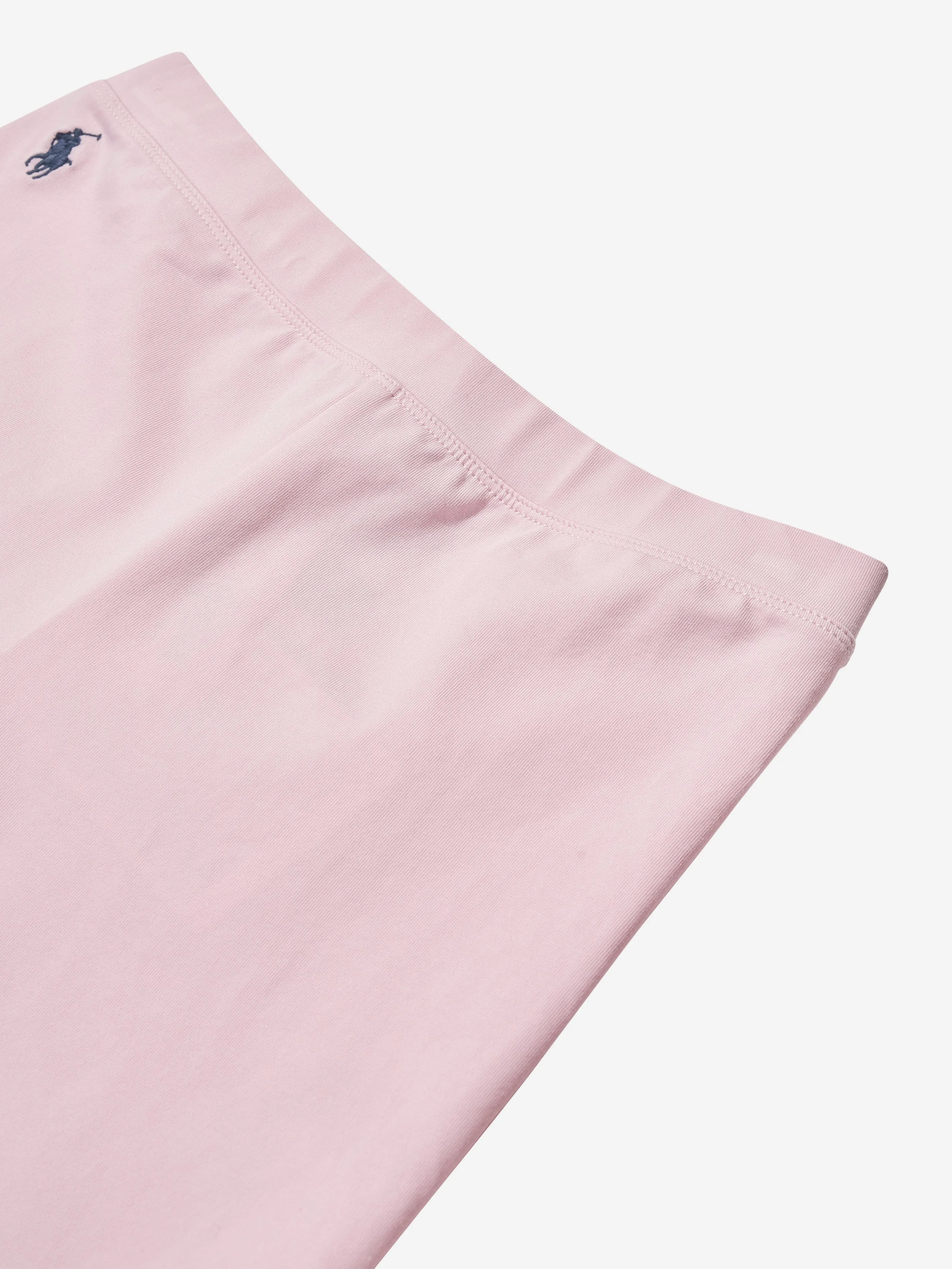 Ralph Lauren Girls Logo Cycling Shorts in Pink