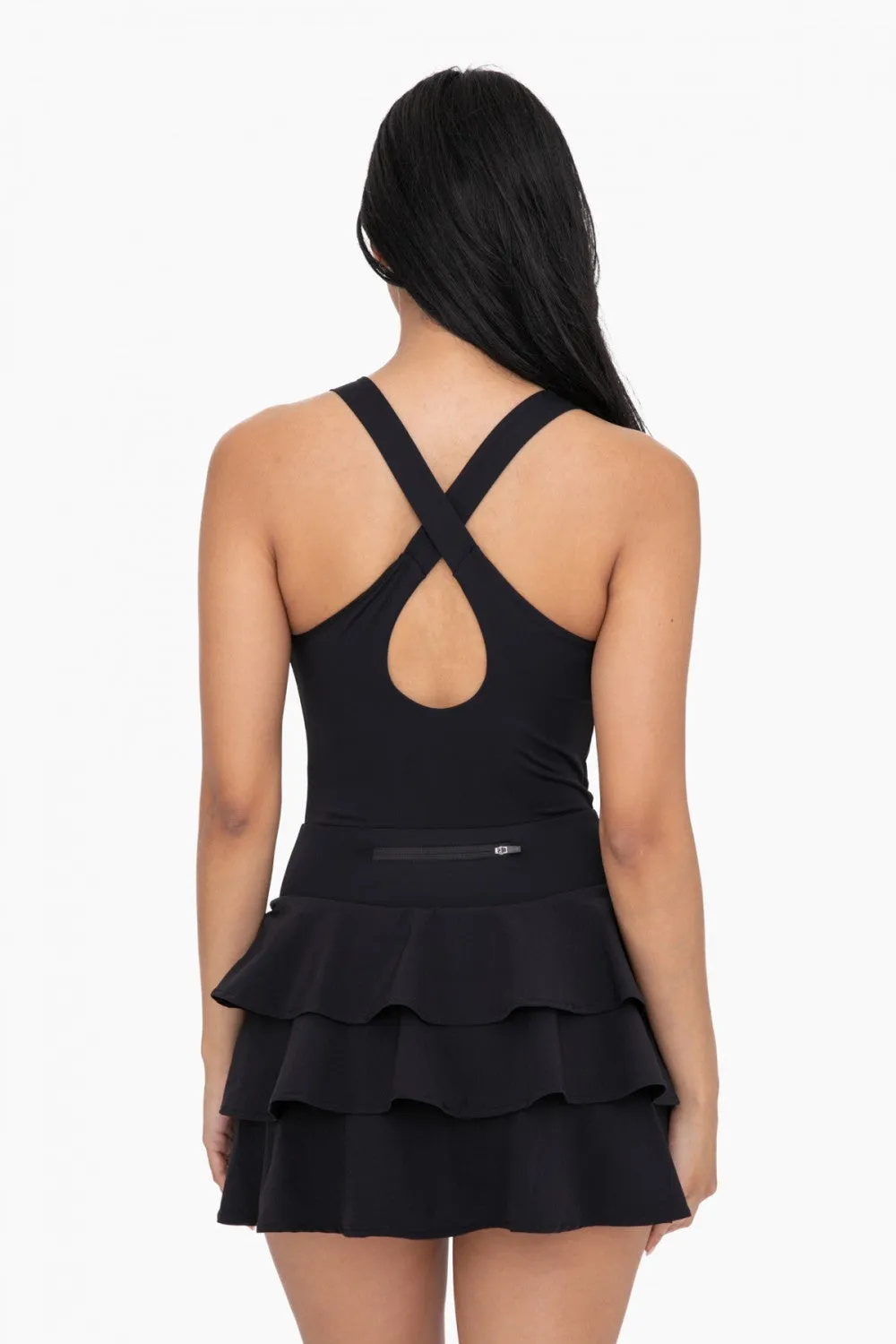 Ruffle Back Active Tank Dress