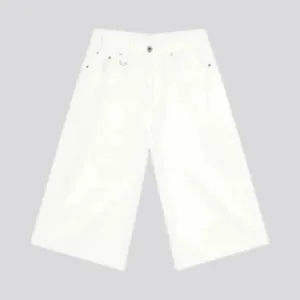 Stylish monochrome mid rise men's denim shorts