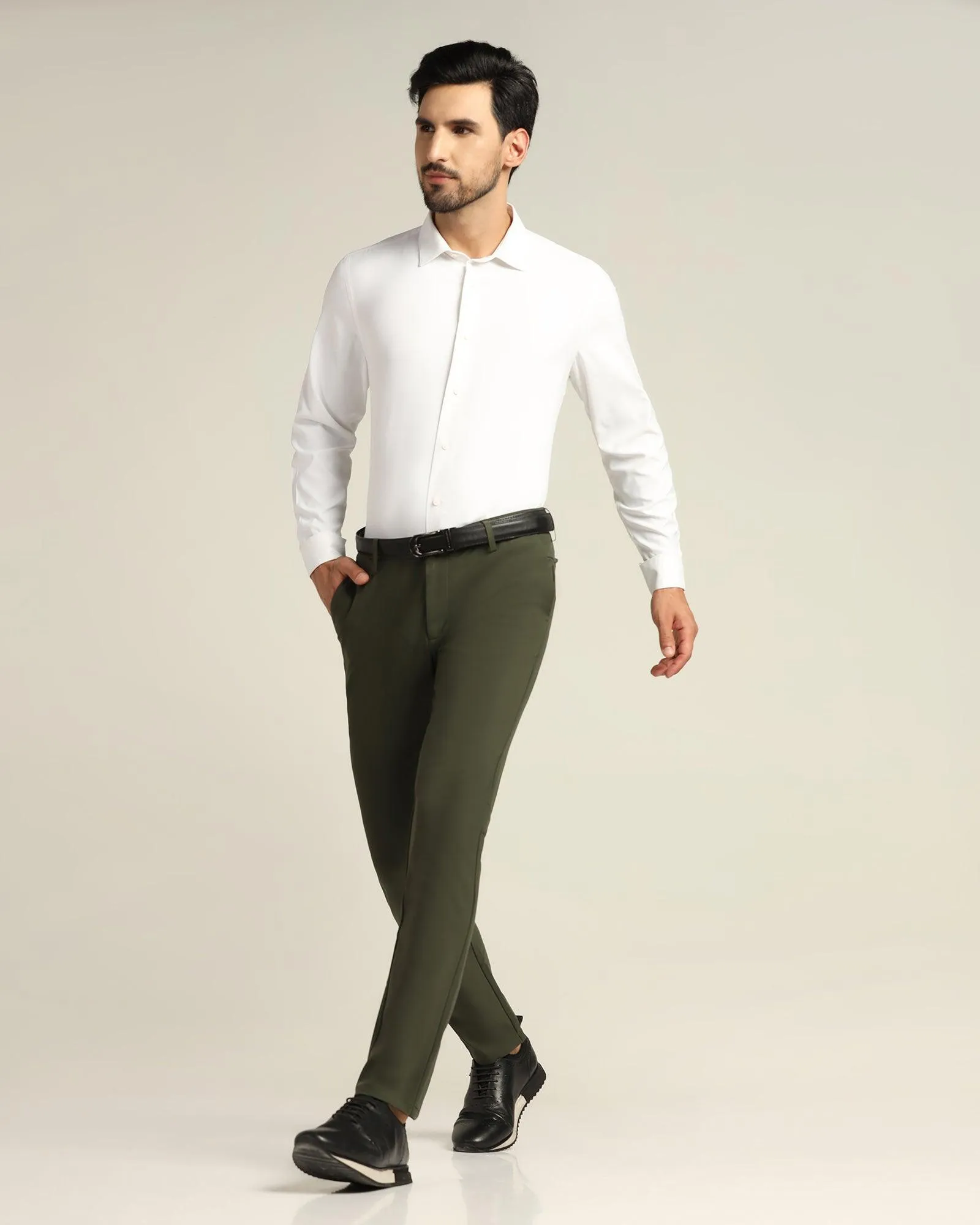 TechPro Formal White Solid Shirt - Shepherd