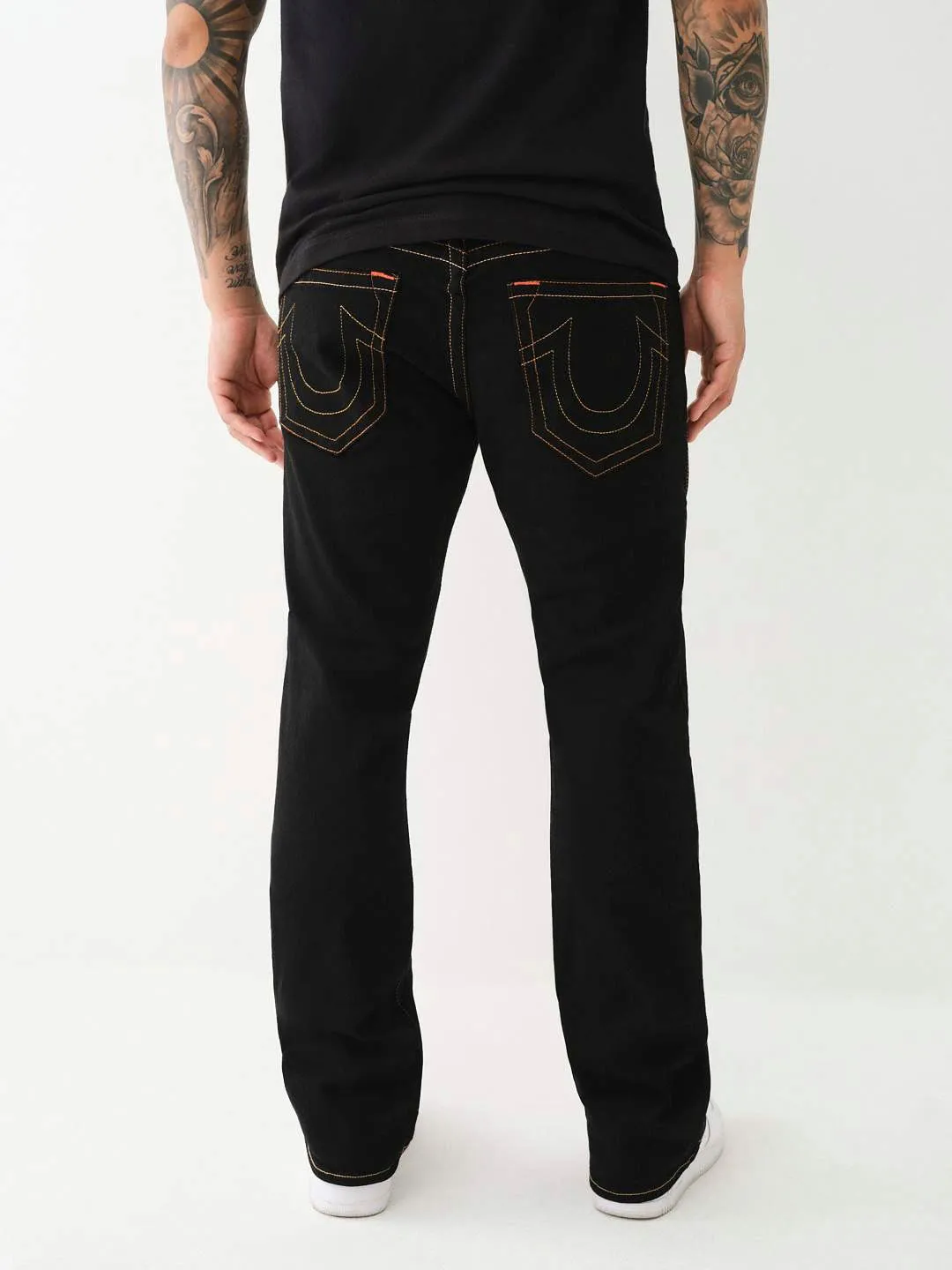 True Religion SN Billy Bootcut Fit Black Mid-Rise Solid Jeans