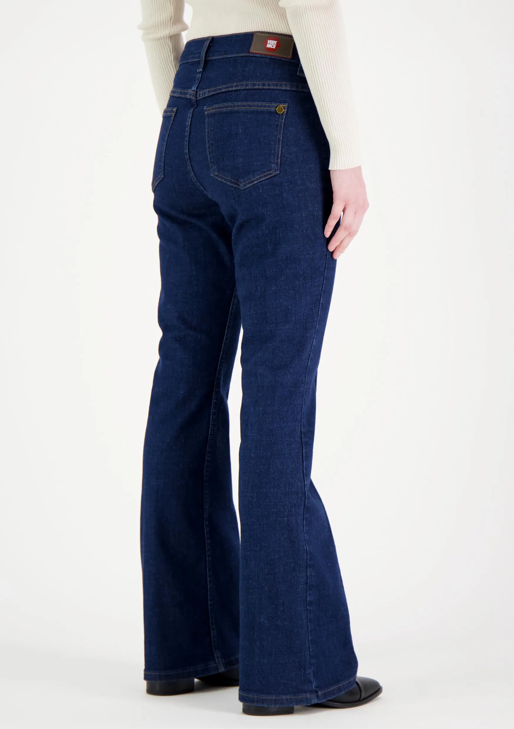 Violet Bootcut Jeans Dark Blue