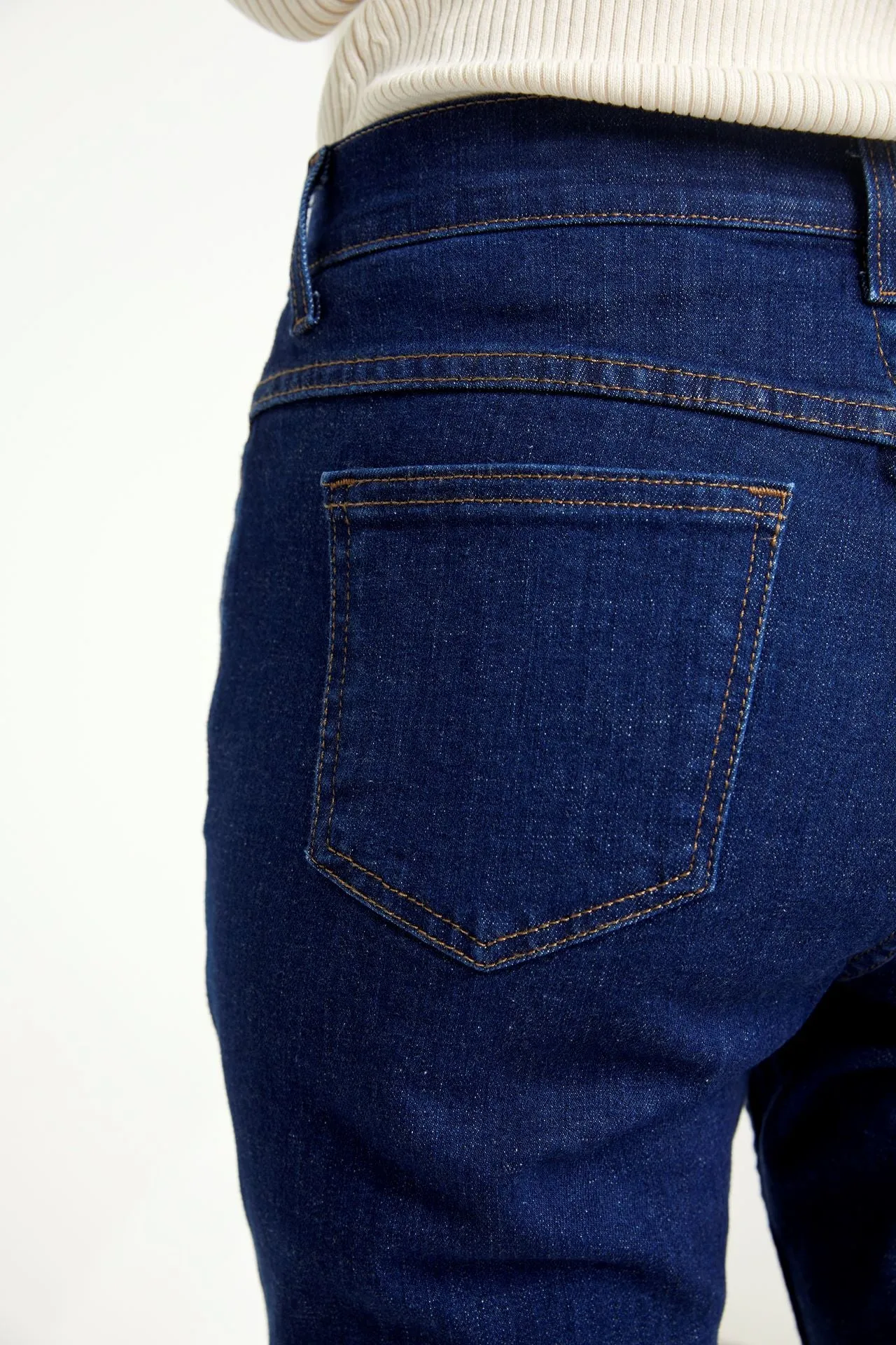 Violet Bootcut Jeans Dark Blue