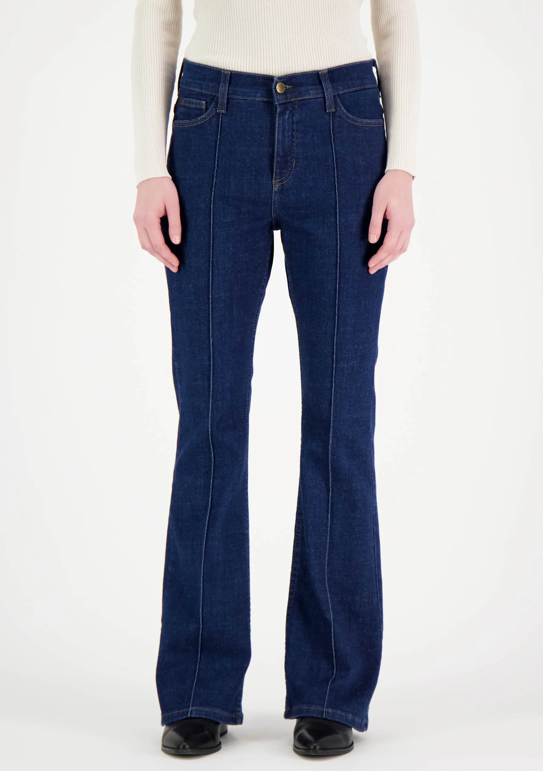 Violet Bootcut Jeans Dark Blue