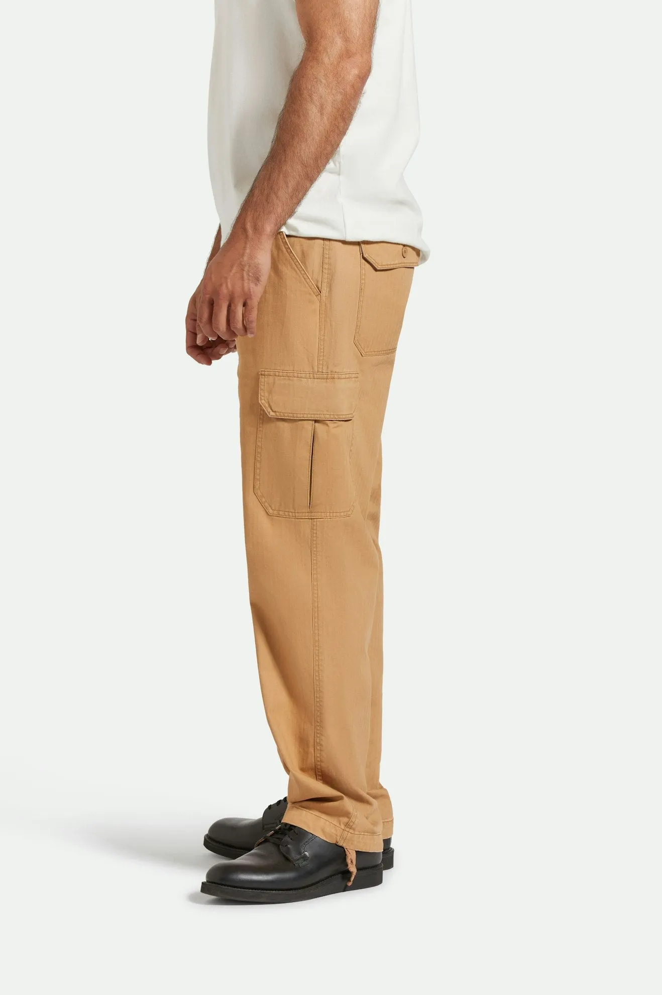 Waypoint Herringbone Relaxed Cargo Pant - Tobacco Brown