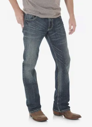 WRANGLER  MENS RETRO SLIM FIT BOOTCUT JEAN - DARK WASH